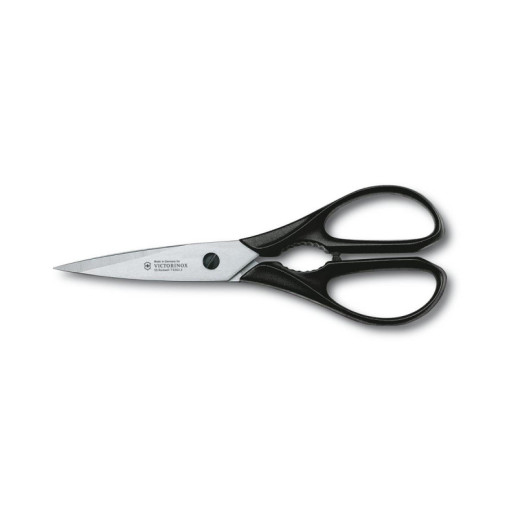 Набор кухонный Victorinox SwissClassic Cutlery Block 9шт с черн. ручкой с подст. (6 ножей, точило, вилка, ножницы)