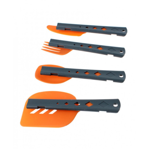 Набор столовых приборов с лопаткой Summit 4PC Cutlery & Spatula Set Orange (4 предмета)
